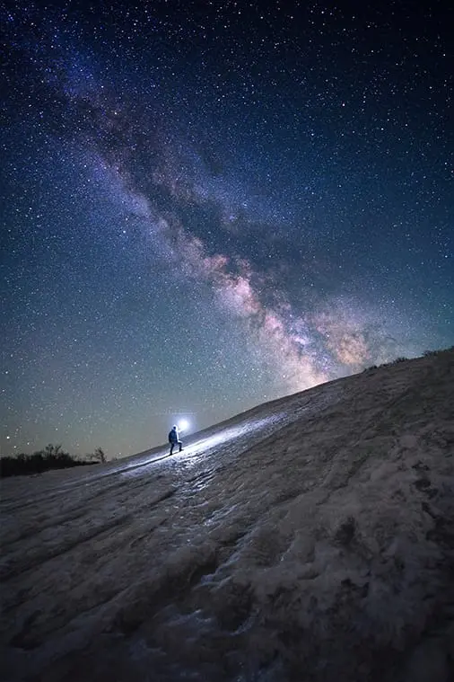 鳥海山と秋田の星空